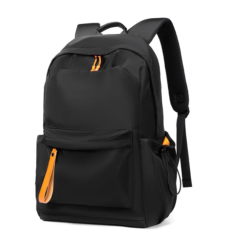 2024 New Backpack Men's Solid Color Large Capacity Leisure Outdoor Travel Bag Secondary School Bag Wholesale
