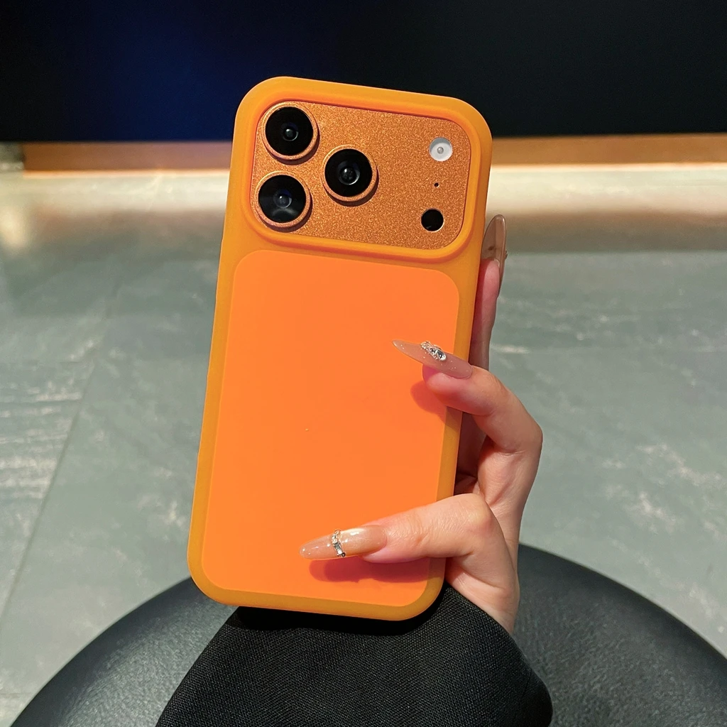 Vibrant Matte Shockproof Protective Phone Cover Case with Skin-Feel Texture
