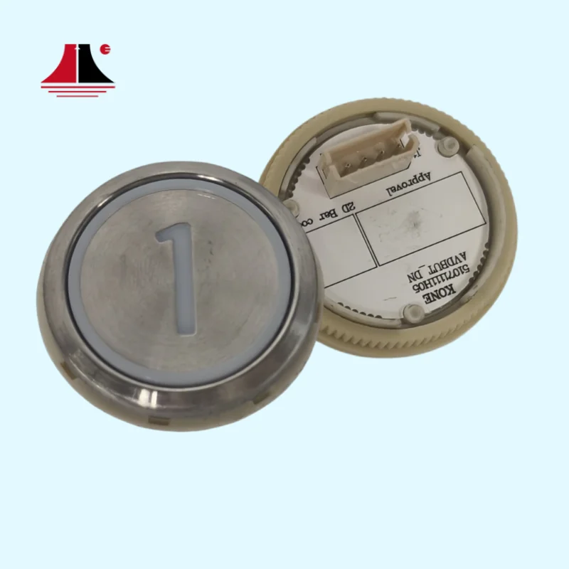 Low price for Kone Elevator circular and silver surface red light Button KM863050G005H001