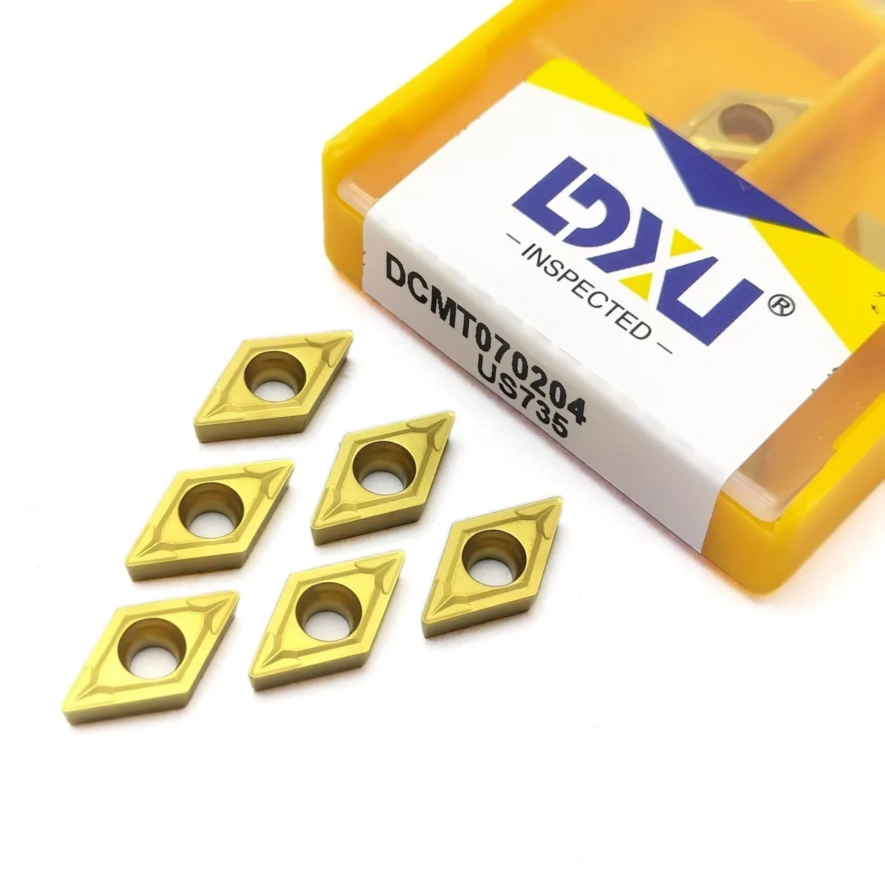 Carbide Inserts 10 pcs DCMT070204 UE6020 Cutting Tool Turning Insert