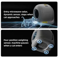 Smart Self Cleaning Cat Litter Box, Automatic Fully Enclosed APP Control Pet Toilet Litter Tray Cat Litter Box Arenero Gato 4