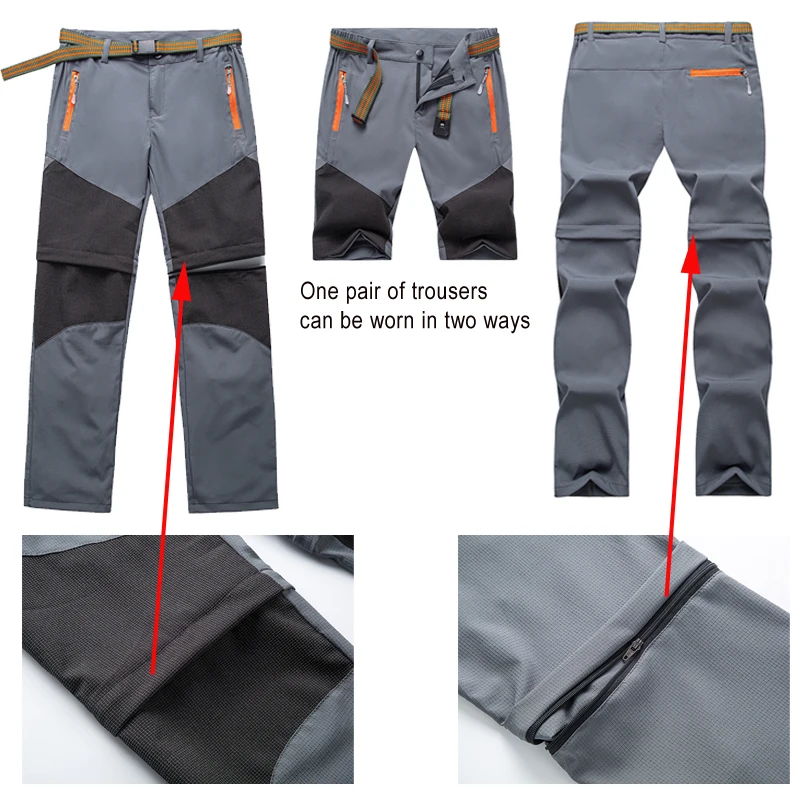 TRVLWEGO Hiking Pants Summer Boy&rsquo;s Convertible Lightweight Quick Dry Zip Off Kids Youth Outdoor UPF 50+ Casual Cargo Trousers hiking pants