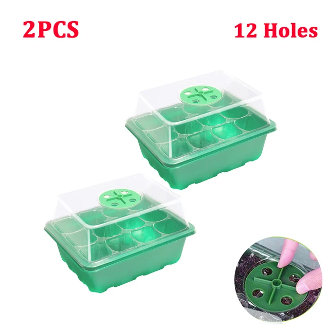 2pcs Green 12 holes