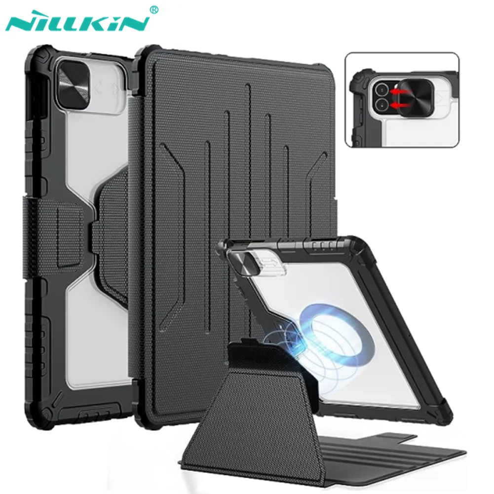 para Ipad Pro 12.9 Capa Nillkin Bumper Snapsafe Capa para Ipad Pro 11 Capa Magnética Inteligente com Slot para Caneta para Ipad Capa de 9ª Geração Capa para Ipad Air Capa de 5ª Geração Capa para Ipad de 10ª Geração