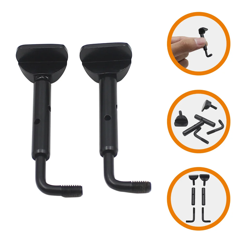 

2 Pcs Half Sections Violin Chin Rest Screw Replacement Clamp Accessories Holder 4/4 Metal Cheek