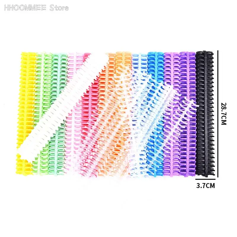 Loose-leaf Paper Book Scrapbook Album Binder Spiral A4 Notebook Binding Clips 3.7*28.7CM 30 Holes Circles Ring 10Pcs plastic binding rings metal ring binder metal binder ring loose leaf binding coil book binding supplies plastic binding coil loose leaf binder clips