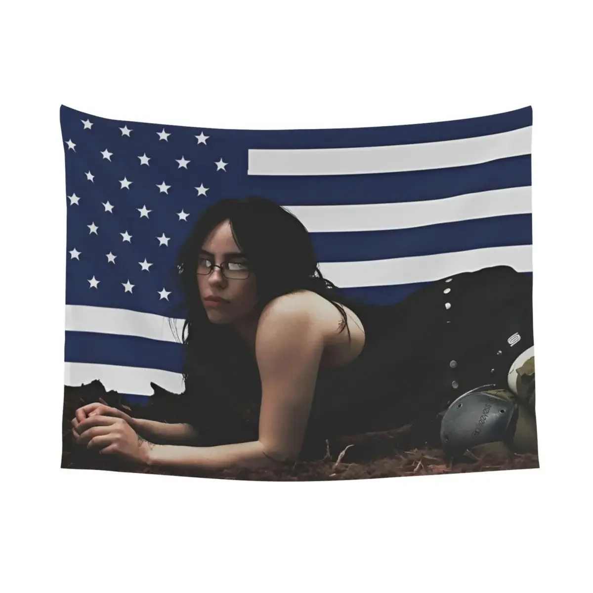 VIKAMA Trendige Pop-Star-Wandteppich-Kunstdecke für Schlafzimmer-Akzent, Wohnzimmer-Dekoration und American-Pop-Fan-Space – Detail 3
