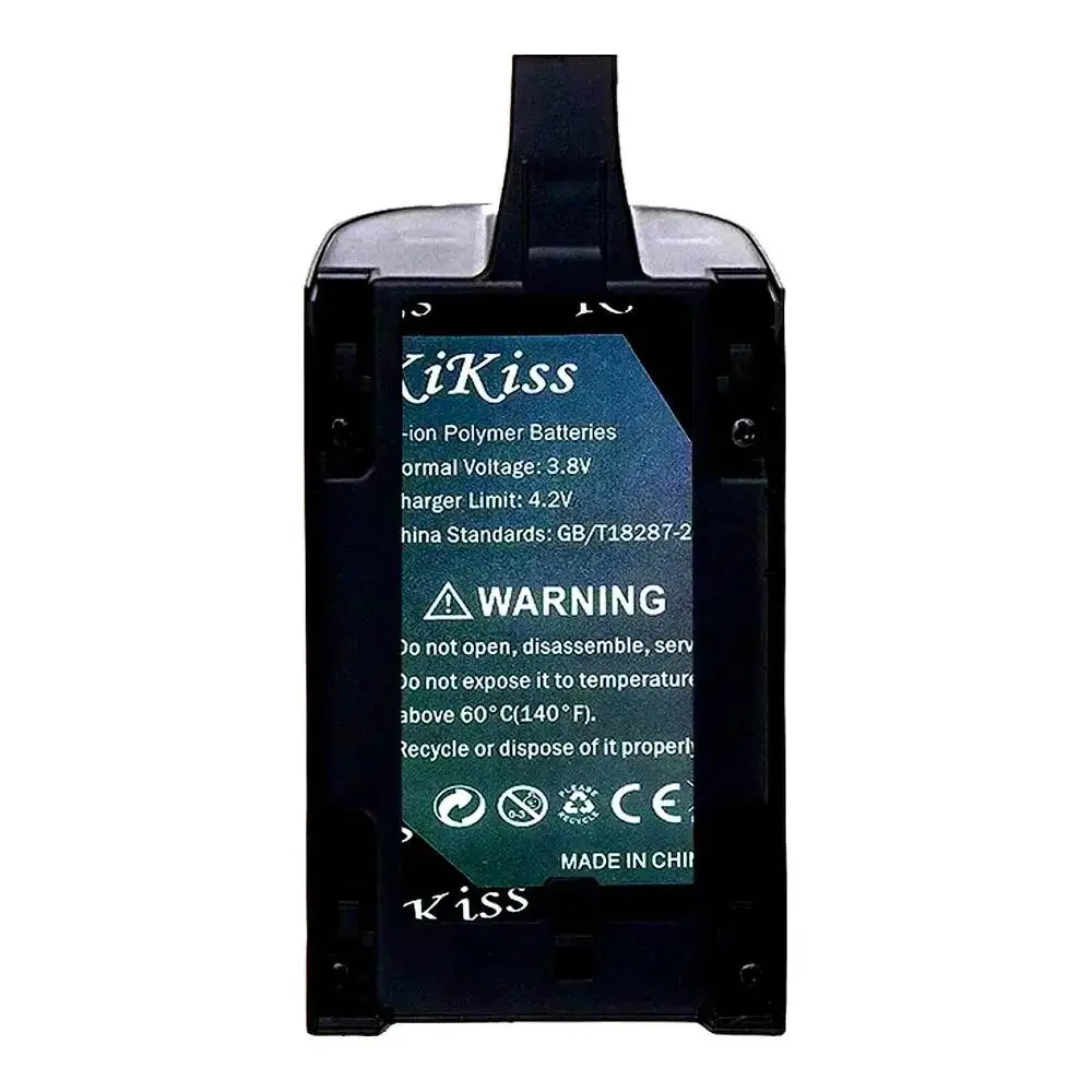 Gros plan sur la batterie 3200mAh avec connecteurs visibles, autonomie prolongée pour drone Parrot Bebop 3.0