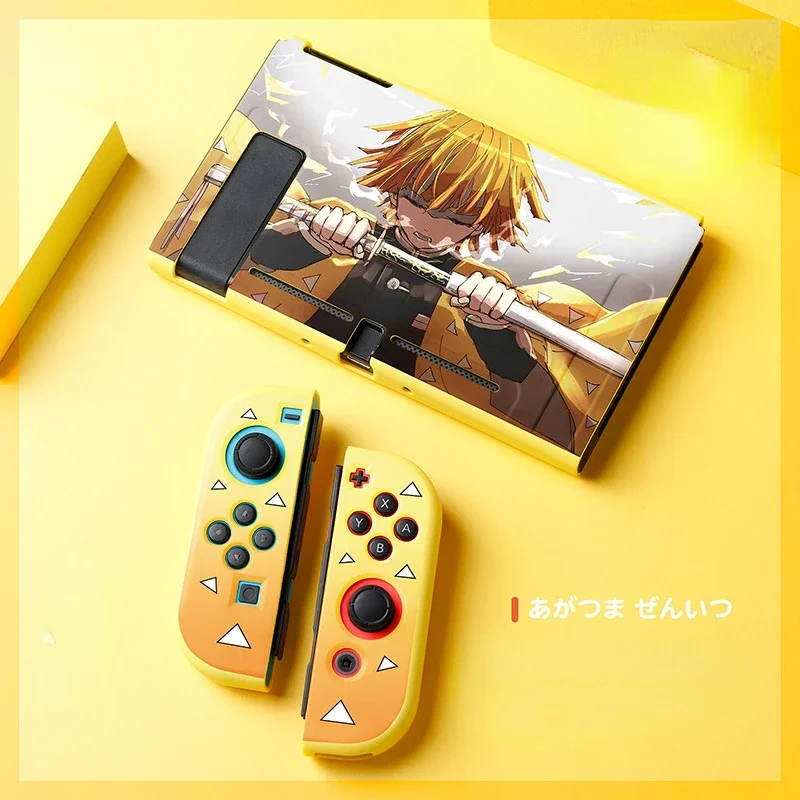 Nintendo Switch本体一式　 鬼滅の刃スキンシート貼付済 Demon Slayer Zenitsu Lightning Breathing Style Nintendo