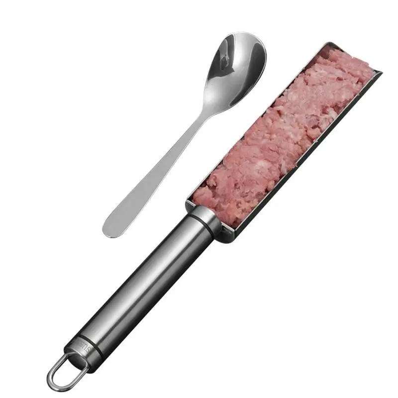 

Meatball Maker Meat Ball Scoop With Long Handle Ball Maker Non Stick Cylinder Rice Ball Shaper Ball Making Scoop for Sorbet
