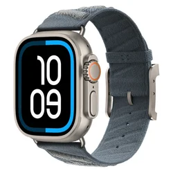 En Mer Midnight Blue Sport Bracelet - 42 - 44 - 45 S10 - 46MM (Grey Glacier Blue)