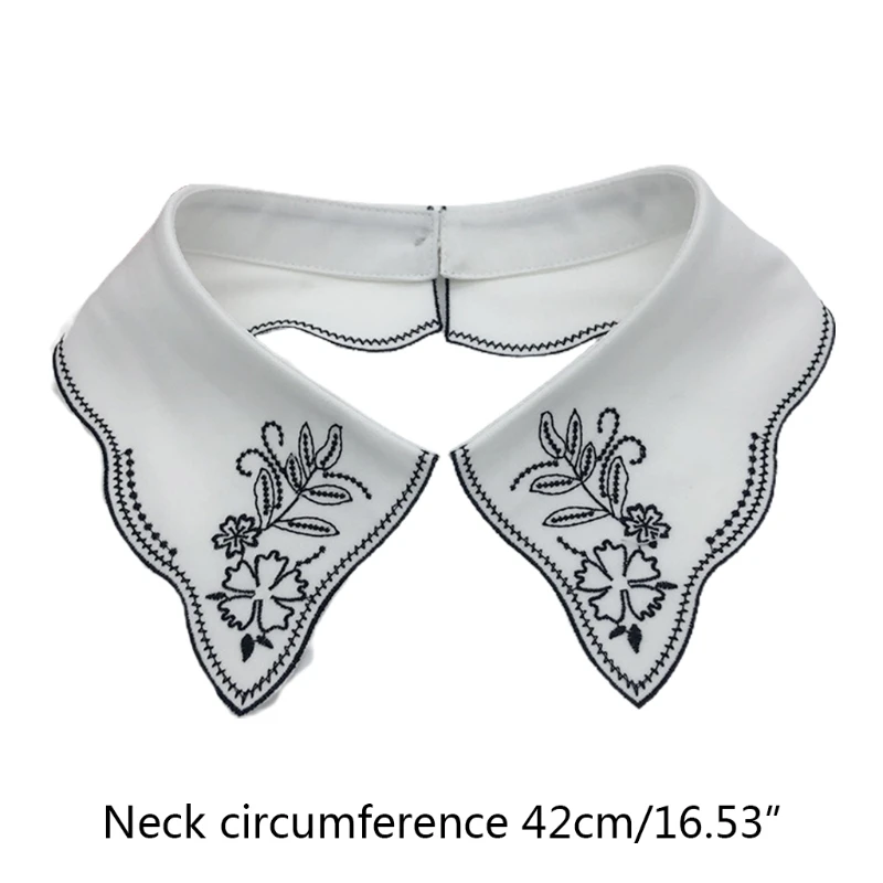 

Женская Минималистичная блузка из полиэстера, фальшивый воротник, блузка для женщин и девушек, аксессуары для одежды, Прямая поставка