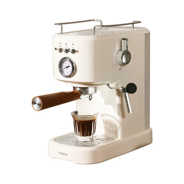 Semi Automatic Espresso Machine With Powerful Steamer,Compact Espresso Coffee Maker for Cappuccino or Latte.