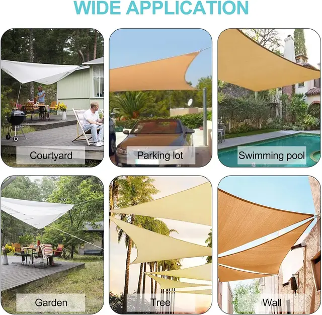 Kit Fissaggio Tenda Da Sole - 42 Pezzi Acciaio Inox 304 - Per Vele Rettangolari/Triangolari - Carico 120kg - Foto 4