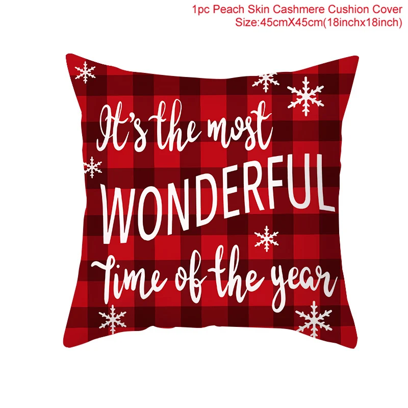 thumbnail image 1 of Funda de cojín navideña Decoración para el hogar Decoraciones de Papá Noel Regalo Navidad Feliz Año Nuevo 2022, 1 of 5