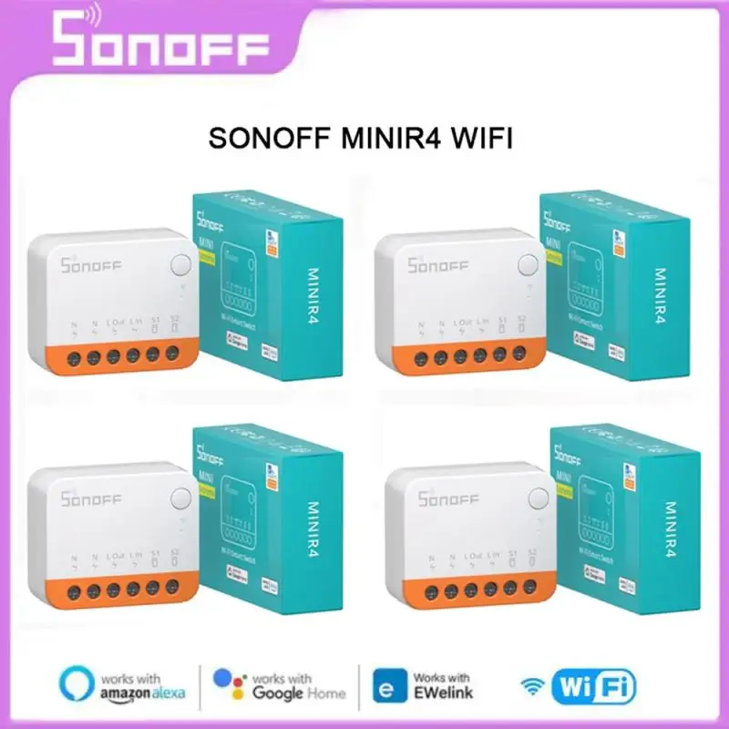 1-10Pcs Sonoff Mini R4 Wifi Switch Module Smart Wi-Fi 2 Way Switch Smart Home Funziona R5 S-Mate Controllo Wireless Alexa Google Home