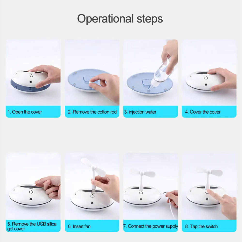 태양광 발전 자동차 공기 가습기, USB 음이온 산소 바, 분무 소독 기계, 안개 자동차 공기 가습기