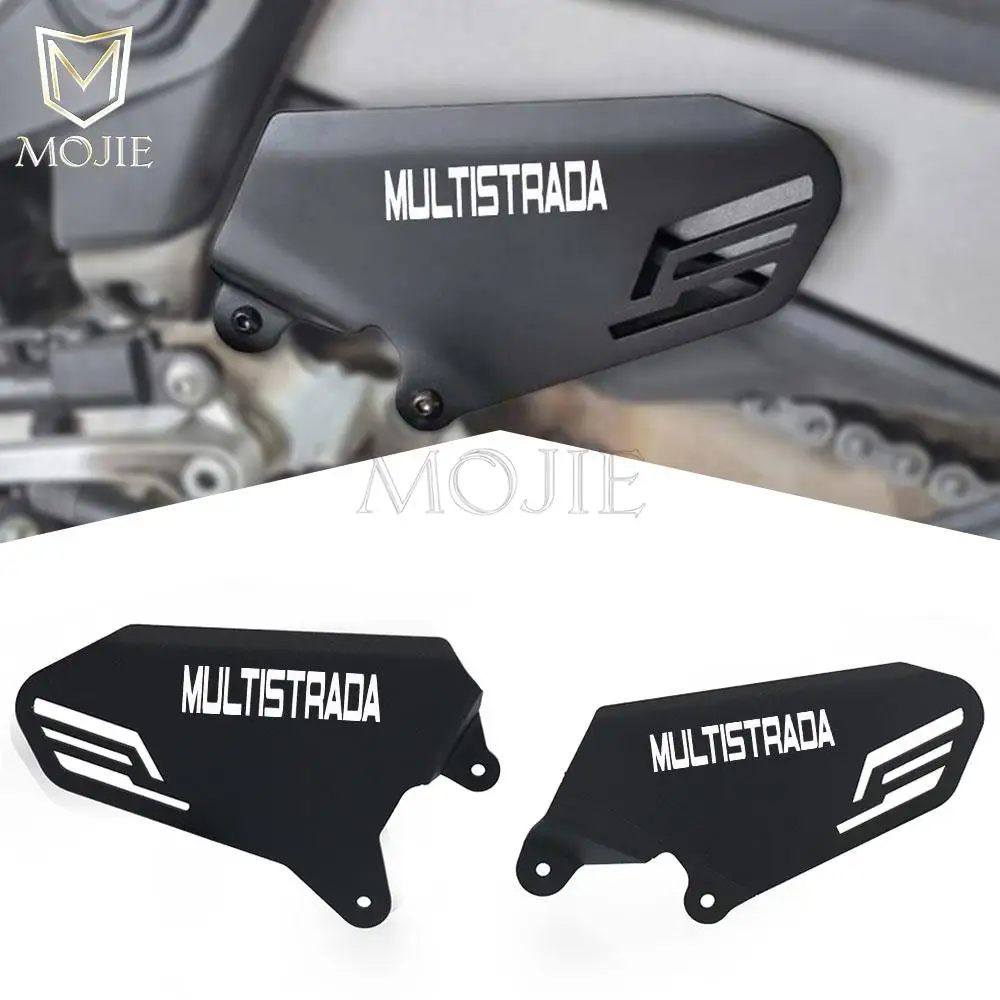 Moto Heel Guard Rearset Plate Foot Peg Protector Covers Per Ducati Multistrada V4 Multistrada V4 Pikes Peak 2021 2022 2023