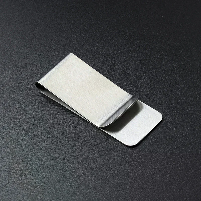 Portafoglio in acciaio inossidabile di alta qualità, elegante e semplice, porta contanti USD, portafoglio - immagine 3