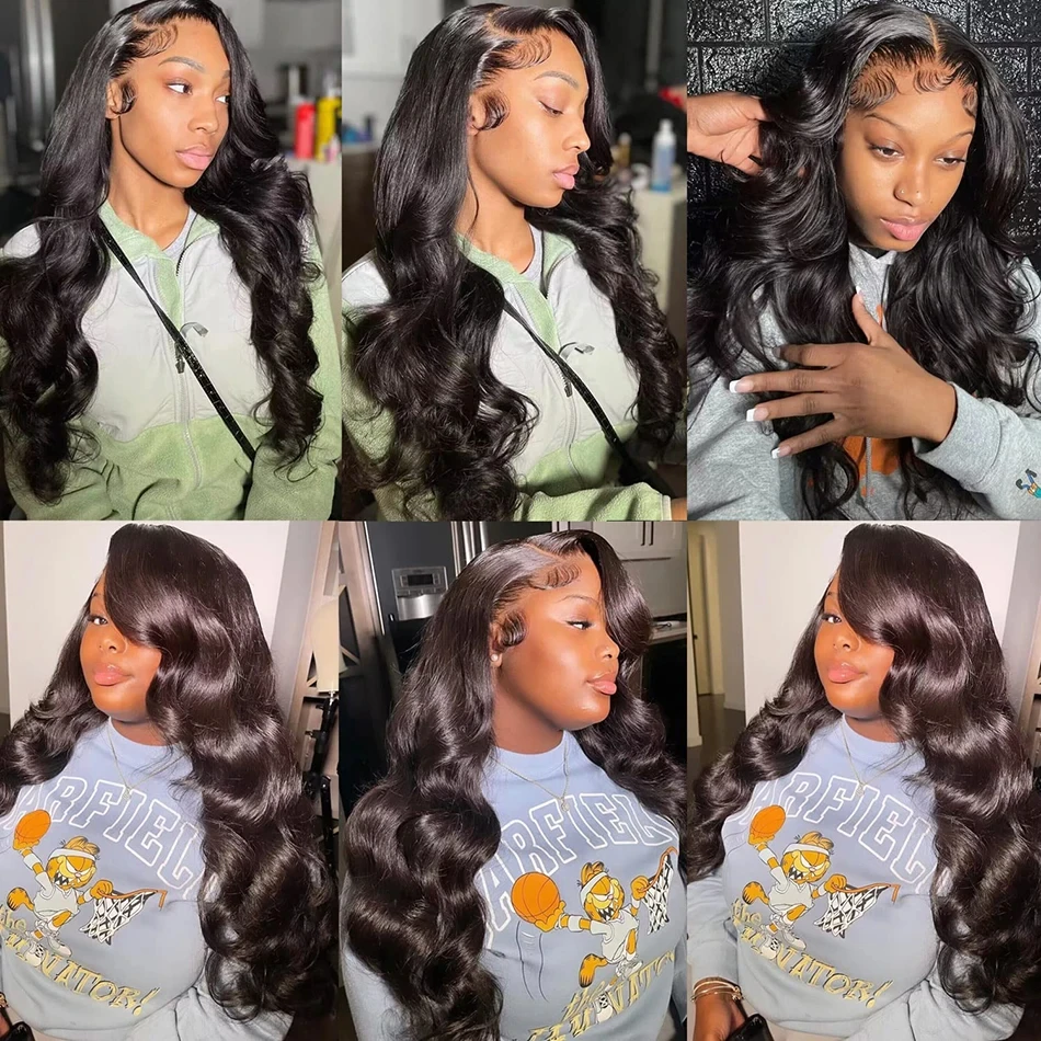 13x6 Hd Lace Frontal Wig Human Hair 30 Inch 13x4 Hd Transparent Lace Front Preplucked Black Body Wave Human Hair Wigs for Women 5