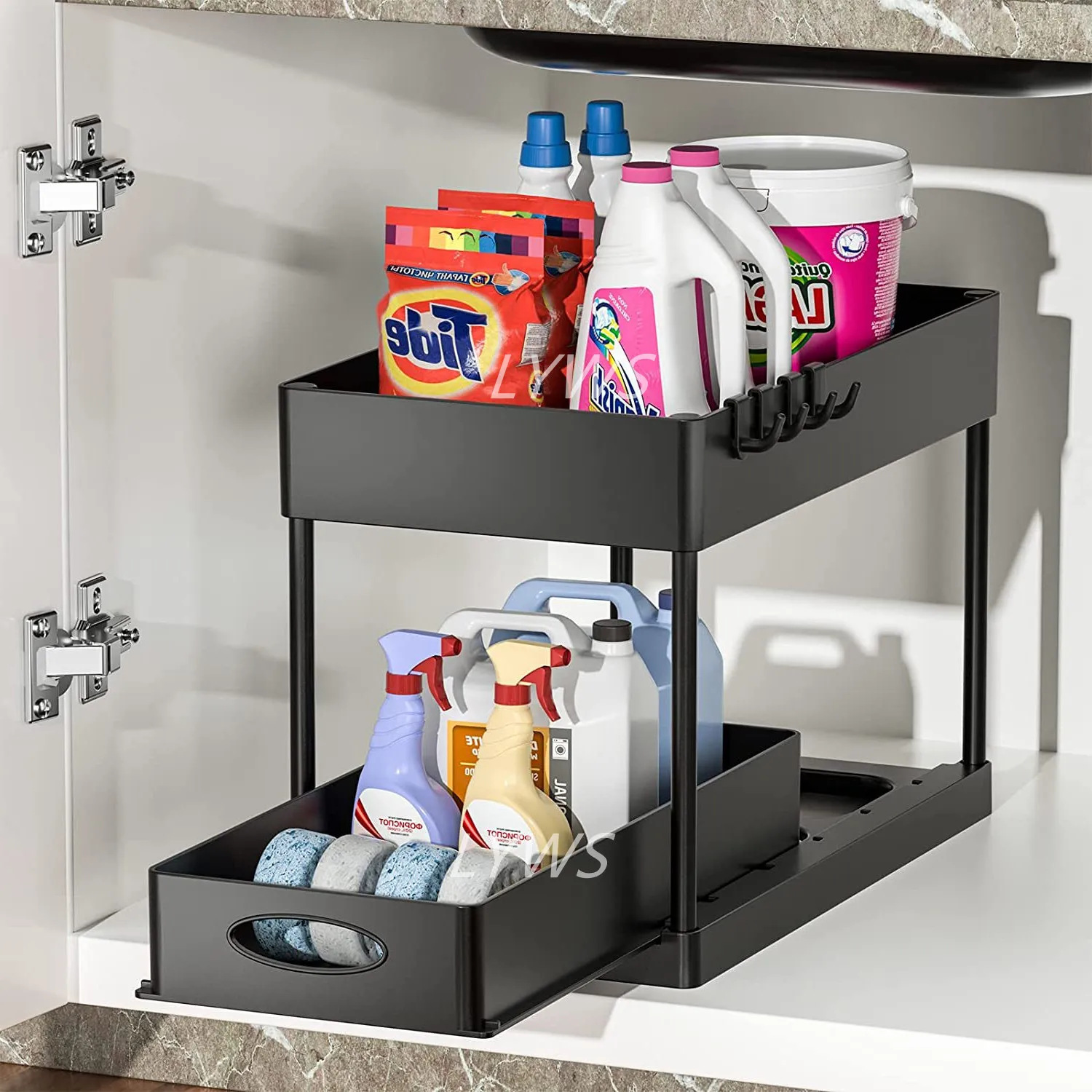 Under-Sink-Storage-Bathroom-Under-Sink-Cabinet-Organizer-2-Tier ...