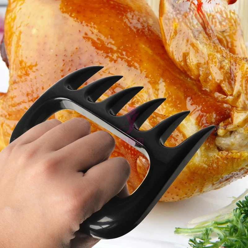 Barbecue Skewers Barbecue Grill Barbecue Tools Meat Fork Shredder Barbecue Fork Bear Claw Meat Separator Handle Kitchen Food Slicer BBQ Grill Handler Kitchen