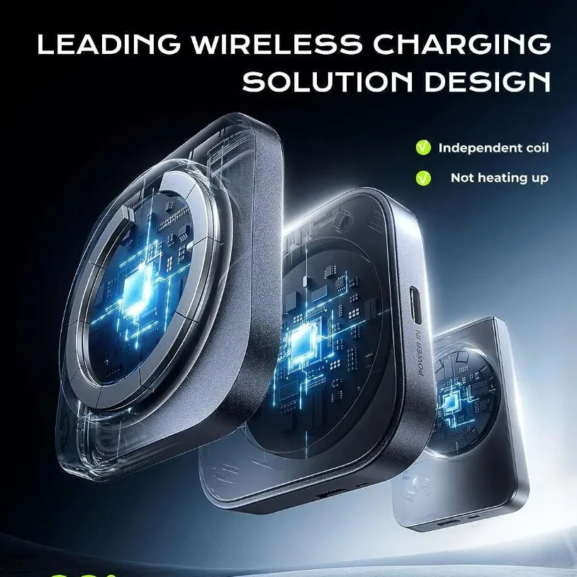 3 in 1 Foldable Magnetic Wireless Charging for Apple Magsafe Charger Stand for iPhone 16-12 Pro IWatch Airpods 2 3 Charger