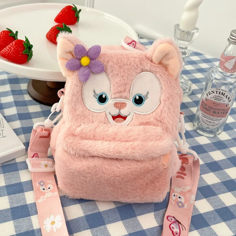 Disney's Plush Star Dew Strawberry Bear Little Monster Messenger Bag Women's Cartoon Bag