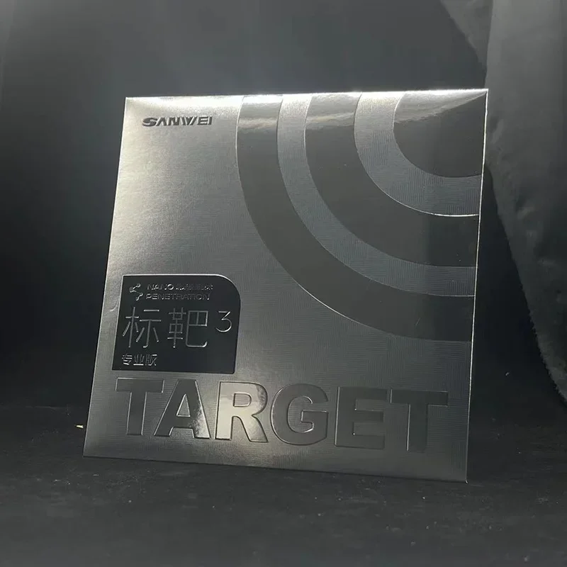 Table Tennis Rubber Sanwei Target 3 Pro Table Tennis Rubber ITTF Approved National Nano Penetration Sticky Ping Pong Rubber with Elastic Sponge