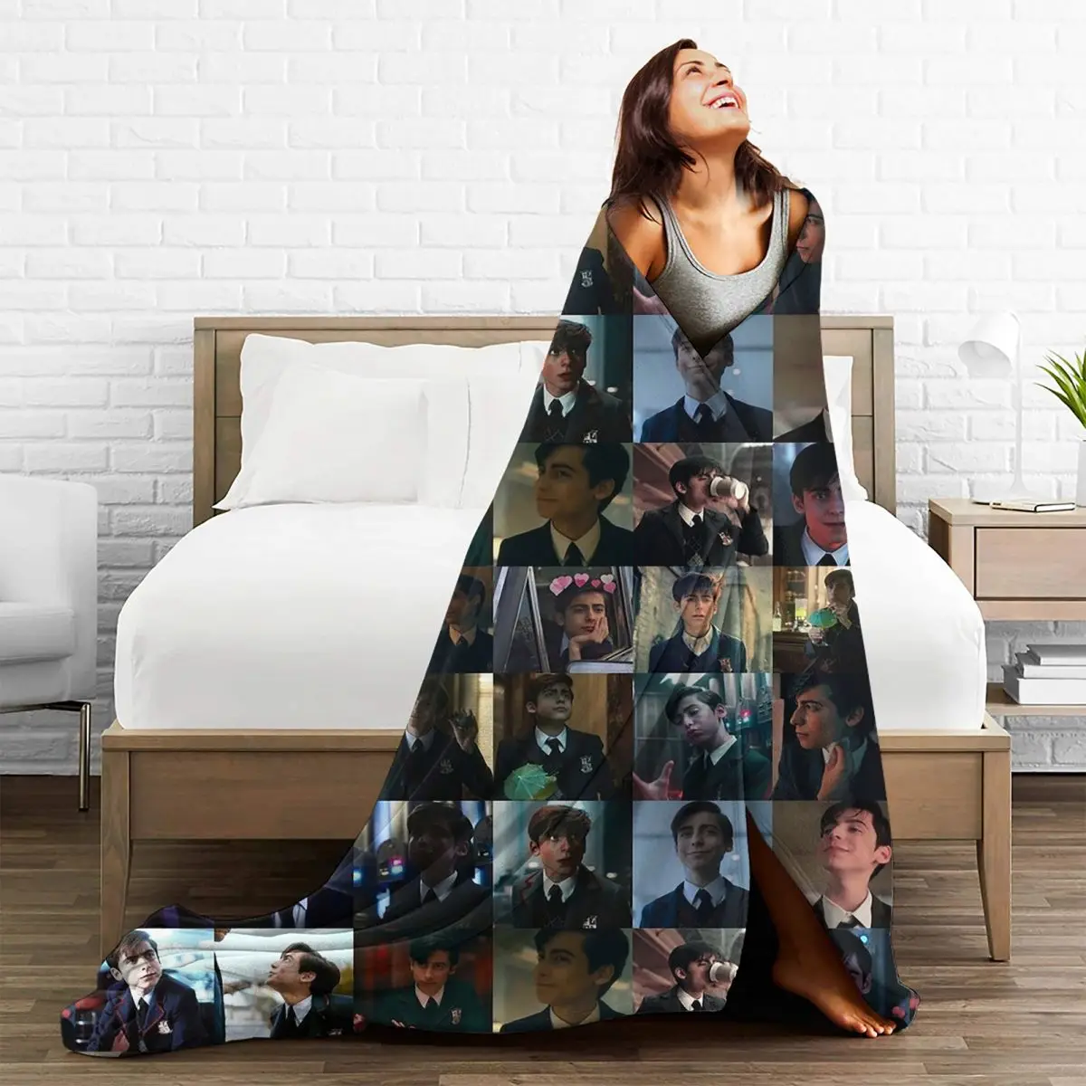 Five Hargreeves Mod Mood Blankets Fleece Super Soft Sofa Throw Blankets For Couch Bedding Travel Throws Bedspread Quilt 5