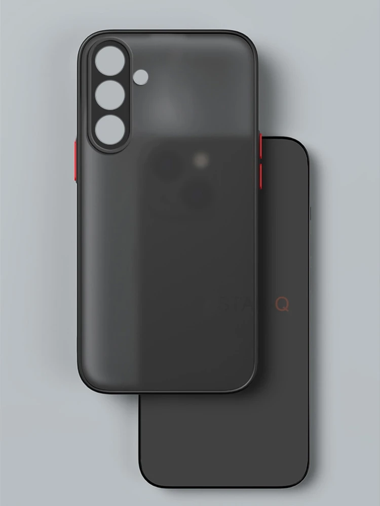 Matte Translucent Silicone Hard Case - Sleek & Protective Back Cover