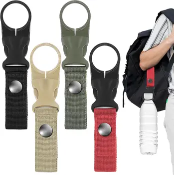 Webbing Buckle Hanging Water Bottle Holder Clip Portable Belt Nylon Webbing Strap for Outdoor Camping Hiking Traveling