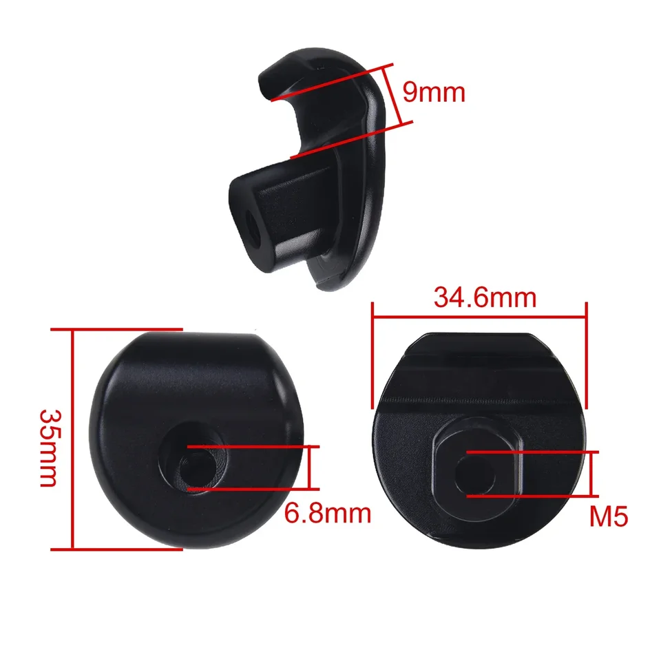Pince de tige de selle en carbone ovale 7*9/7*10mm, pièces de Rail de selle en carbone, pince de tige de selle adaptée à l'utilisation de vélo de route en carbone Emonda SLR
