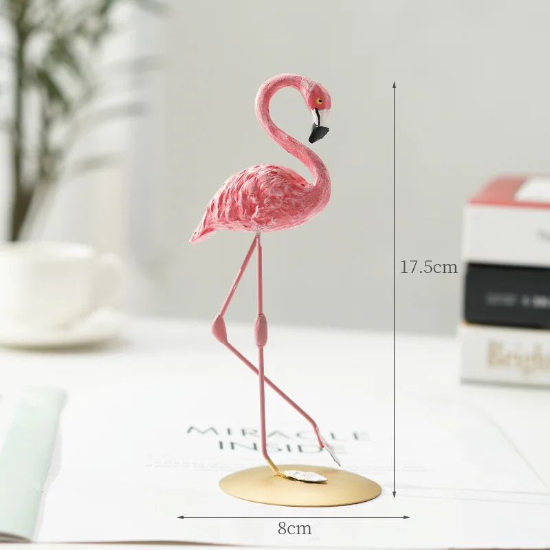 New Resin Flamingo Nordic style Room Decor Flamingo Scandiniavian Decor For Girl Room Nice Resin For Desk