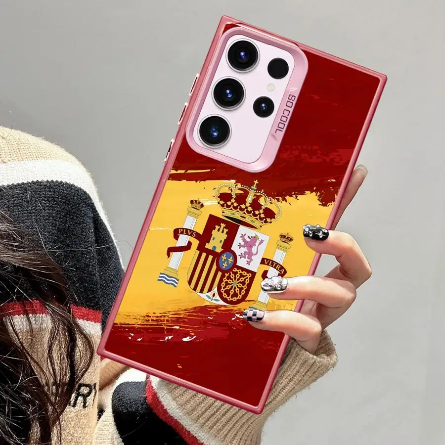 Spanish Flag National Design Soft Shell Phone Case
