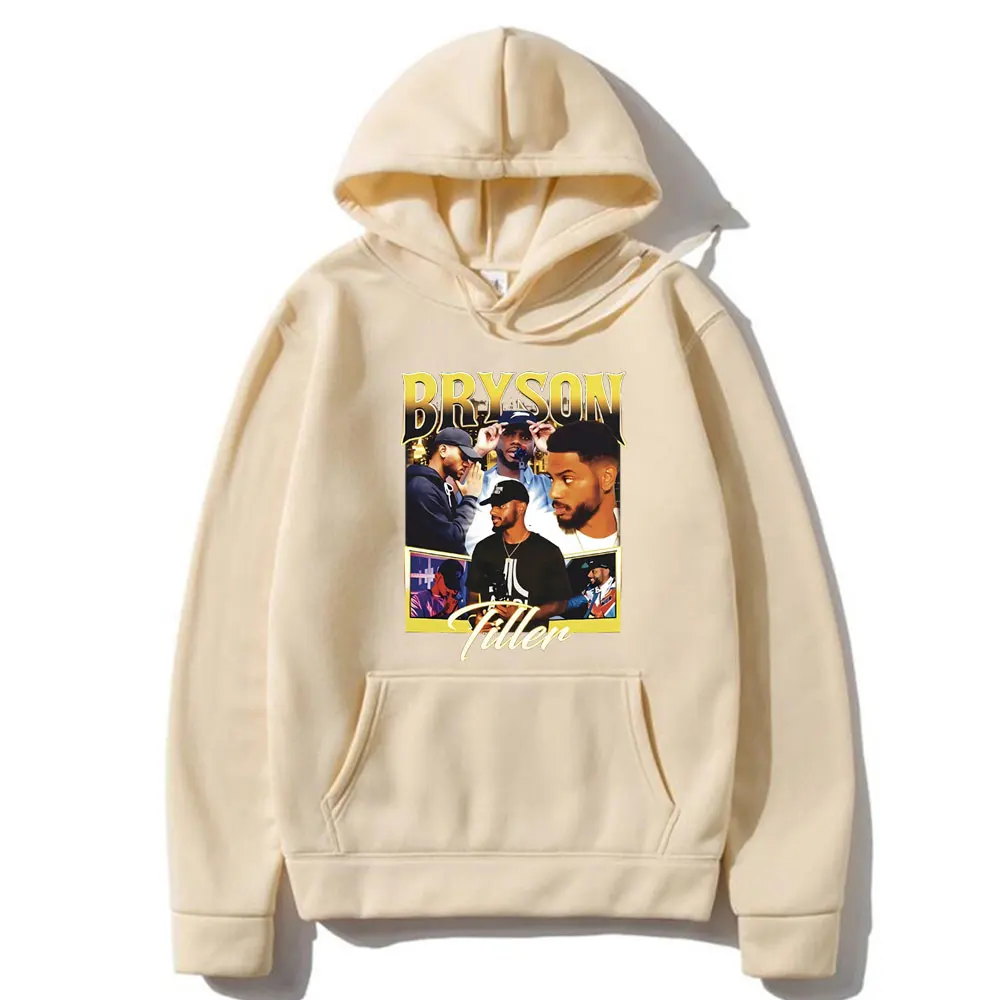 Rapper Bryson Tiller Hip Hop Oversized Hoodie Men's Vintage Pullover Hoodies Men Women Casual Sweatshirt Male Fleece Tracksuit