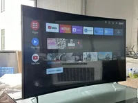 Wholesale LED TV Curved Screen 55 Inch Metal Frame Smart Android LCD TV Ultra HD 4K Smart Television 1