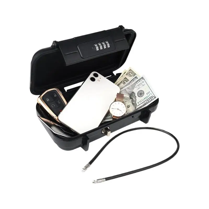 Portable Travel Safe Lock Box with 4 Digit Password