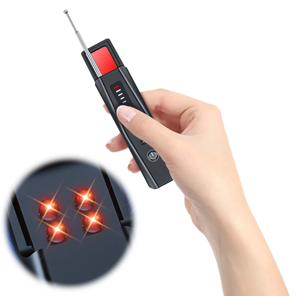 Car GPS Bug Mini Search Device 5 Levels Sensitivity Bug GSM GPS WiFi Tracker Wireless Camera Detector Security Protection Gadget