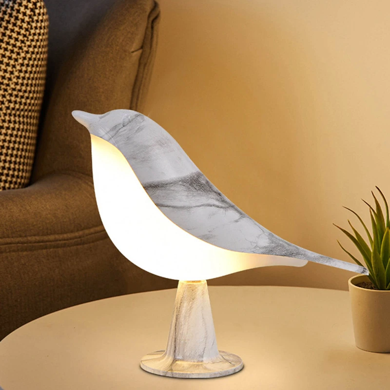 

Creative Magpie Lamp Car Aromatherapy Bedside Bird Night Light Touch Switch Intelligent Charging Table Lamp Car Decoration Gift