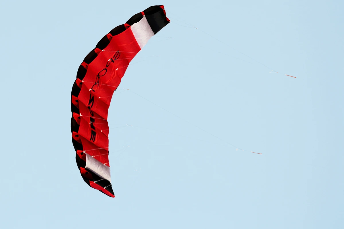 Parafoil Kite 1.8 m Dual Line Sports Beach Kite with Flying Tools