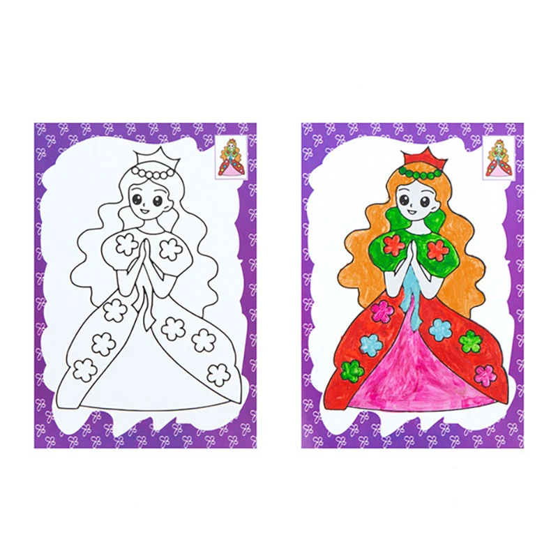 Creative DIY Sand Painting Kids Montessori Toys Children Crafts Doodle Colour Sand Art Pictures Drawing Paper Educational Toys