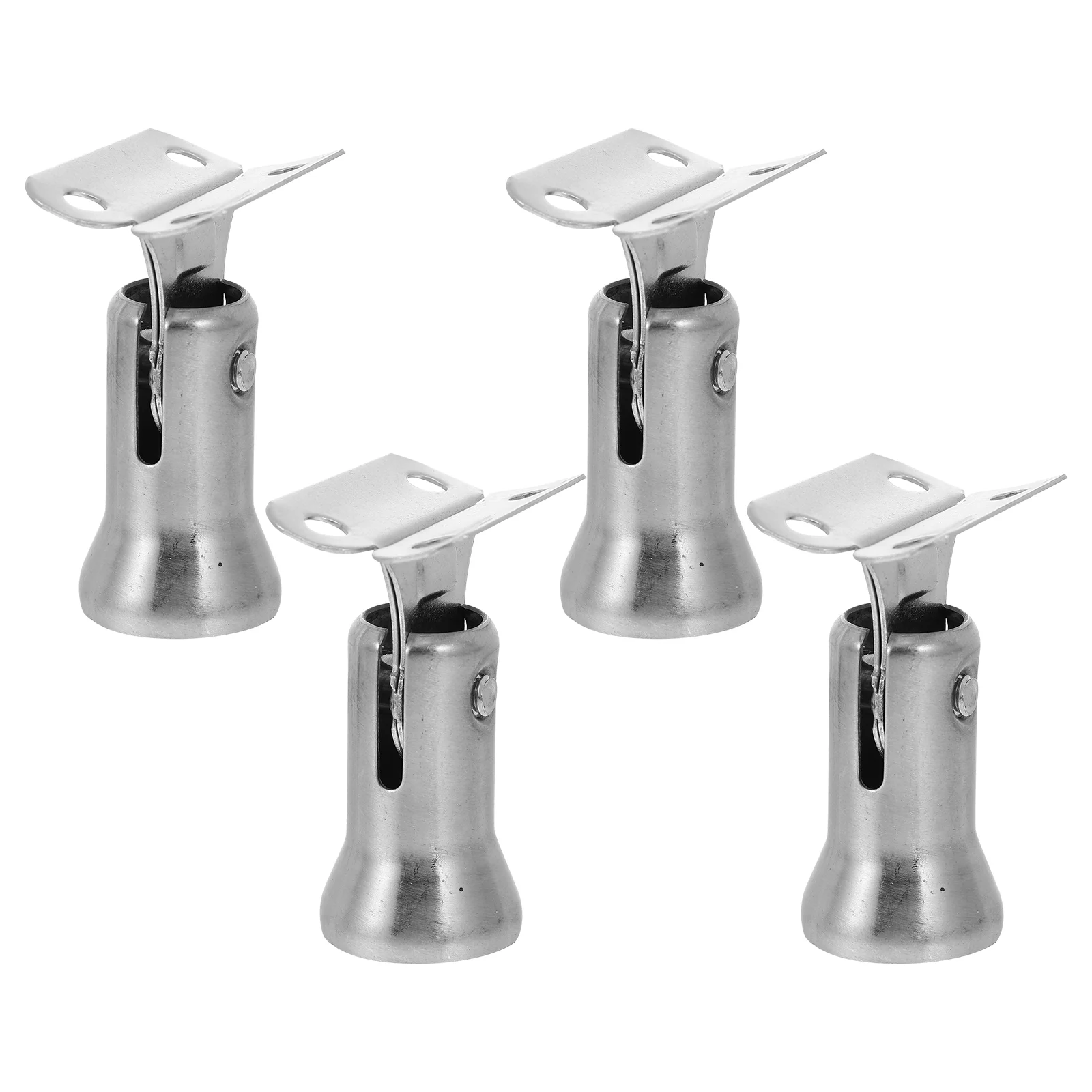 

4 PCS Stair Railing Post Metal Shelf Stamping Handrail Bracket Banister Support 304 Stainless Steel Column Practical