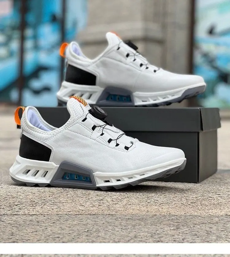 New Golf Shoes for Men Genuine Leather Golf Training Mens Black White Athletic Shoes Man Brand Golf Sneakers Man