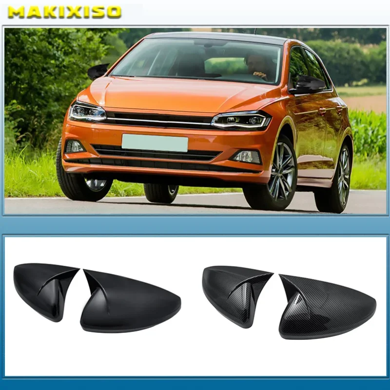 

2 шт., крышки для зеркала заднего вида для VW POLO 2019 2020 2021