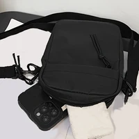 Sacs à bandoulière simples pour hommes et femmes, sacs à bandoulière, petits sacs à une épaule de couleur unie, sacs légers pour téléphone portable 3