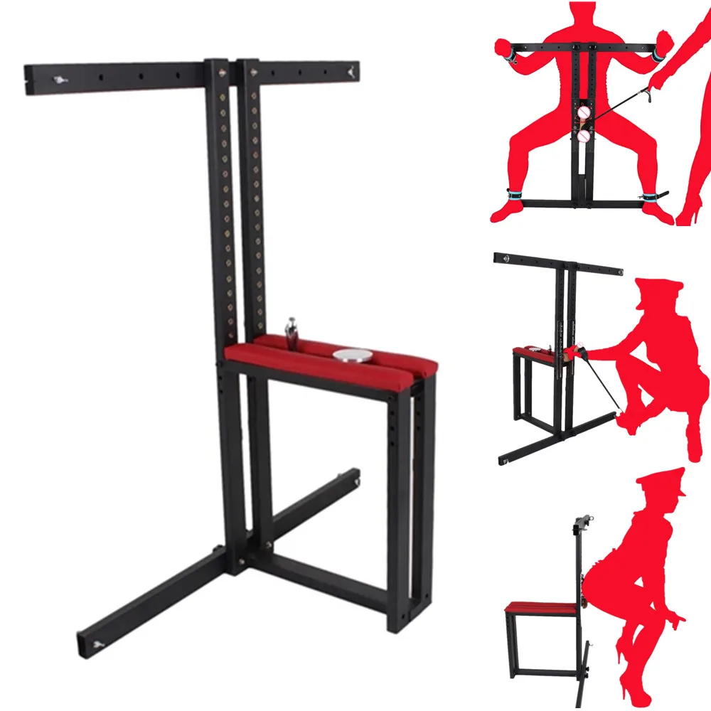 Couples Husband Wife Queen and Roleplay Slave Restraint Frame Adult Game Bondage Chair Sex Furniture Male Sex Toy BDSM Chair