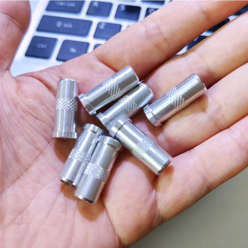 50 Encoches Alu Pour Flèche Arbalète - I.D. 6,2 Mm - 1,62g/pièce - R9