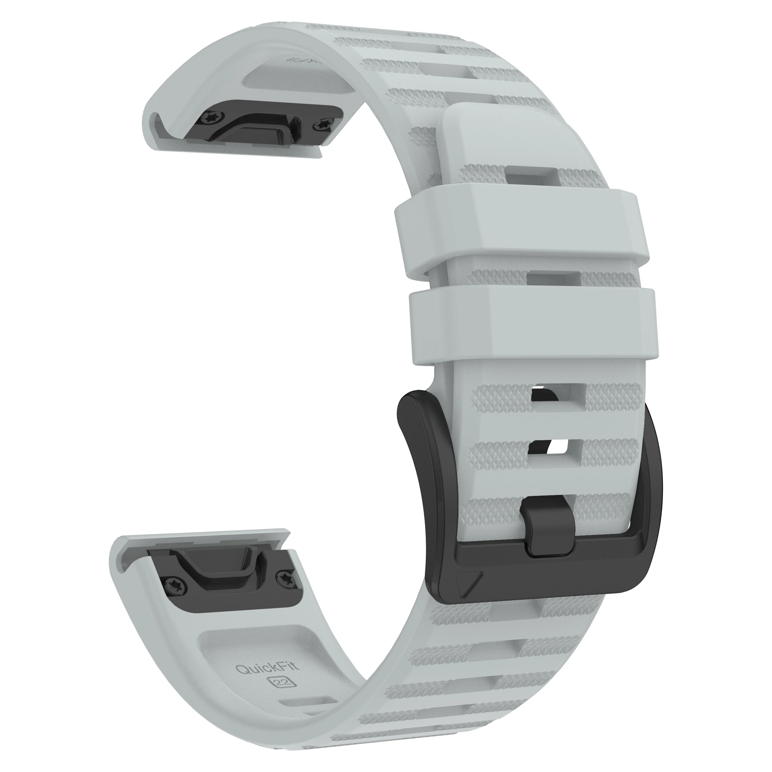 Premium Silicone QuickFit Watch Band - 22mm/26mm, Compatible Replacement Bracelet