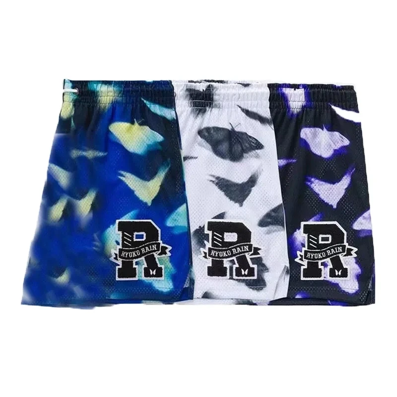 NEW Training Basketball shorts men summer sports fitness short pants mesh beach pants quick drying Quarter above the knee shorts 4